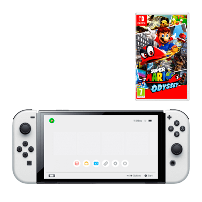 Набор Консоль Nintendo Switch OLED Model HEG-001 64GB White Новый + Игра Mario Odyssey
Набор Консоль Nintendo Switch OLED Model HEG-001 64GB White Новый + Игра Mario Odyssey