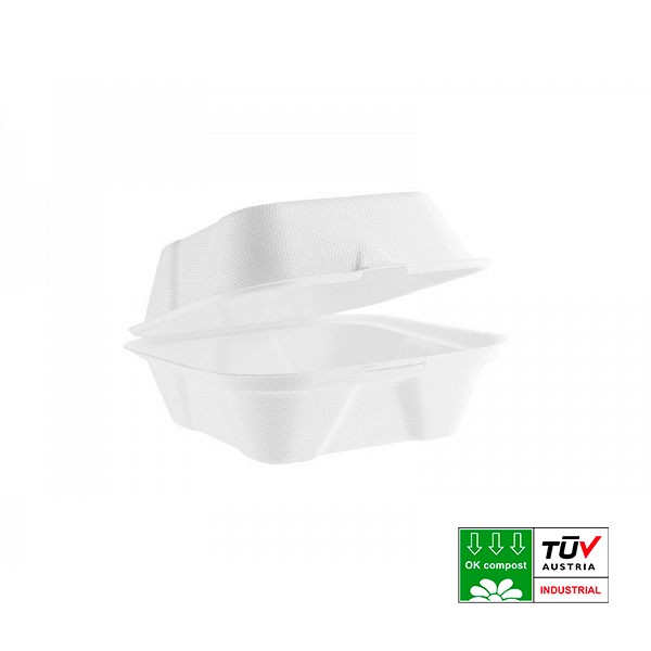 Контейнер для бургера из багассы (сахарного тростника) Vegware 150 мм белый 50 шт. B003
Контейнер для бургера из багассы (сахарного тростника) Vegware 150 мм белый 50 шт. B003