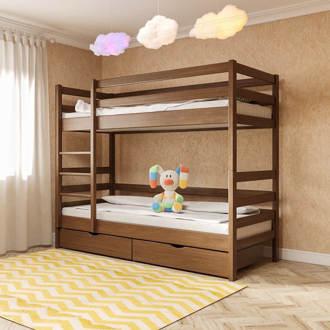 Двухъярусная кровать MEBLIUS Засоня 90 см x 200 см Светлый орех с выдвижными ящиками
Двухъярусная кровать MEBLIUS Засоня 90 см x 200 см Светлый орех с выдвижными ящиками
