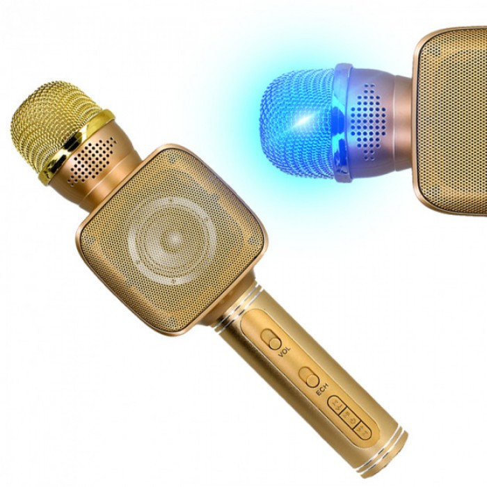 Беспроводная портативная колонка + караоке микрофон 2 в 1 Magic Karaoke YS-68 Gold
Беспроводная портативная колонка + караоке микрофон 2 в 1 Magic Karaoke YS-68 Gold