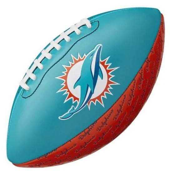 Мини-мяч для американского футбола Wilson NFL Peewee Football Team Miami Dolphins (WTF1523XBMI),
Мини-мяч для американского футбола Wilson NFL Peewee Football Team Miami Dolphins (WTF1523XBMI),