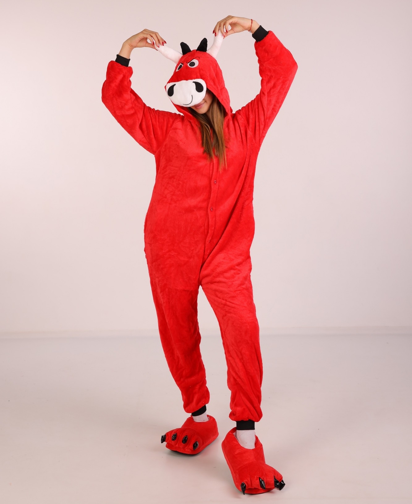 Пижама Кигуруми Kigurumi Бык Red Bull Для Детей И Подростков Красный 145-155 см. (1071/1)
Пижама Кигуруми Kigurumi Бык Red Bull Для Детей И Подростков Красный 145-155 см. (1071/1)