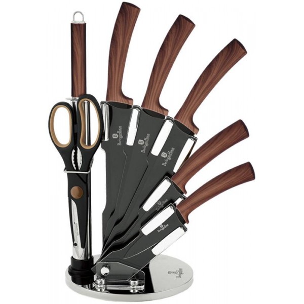 Набор кухонных ножей Berlinger Haus Ebony Rosewood 7 предметов на акриловой подставке
Набор кухонных ножей Berlinger Haus Ebony Rosewood 7 предметов на акриловой подставке