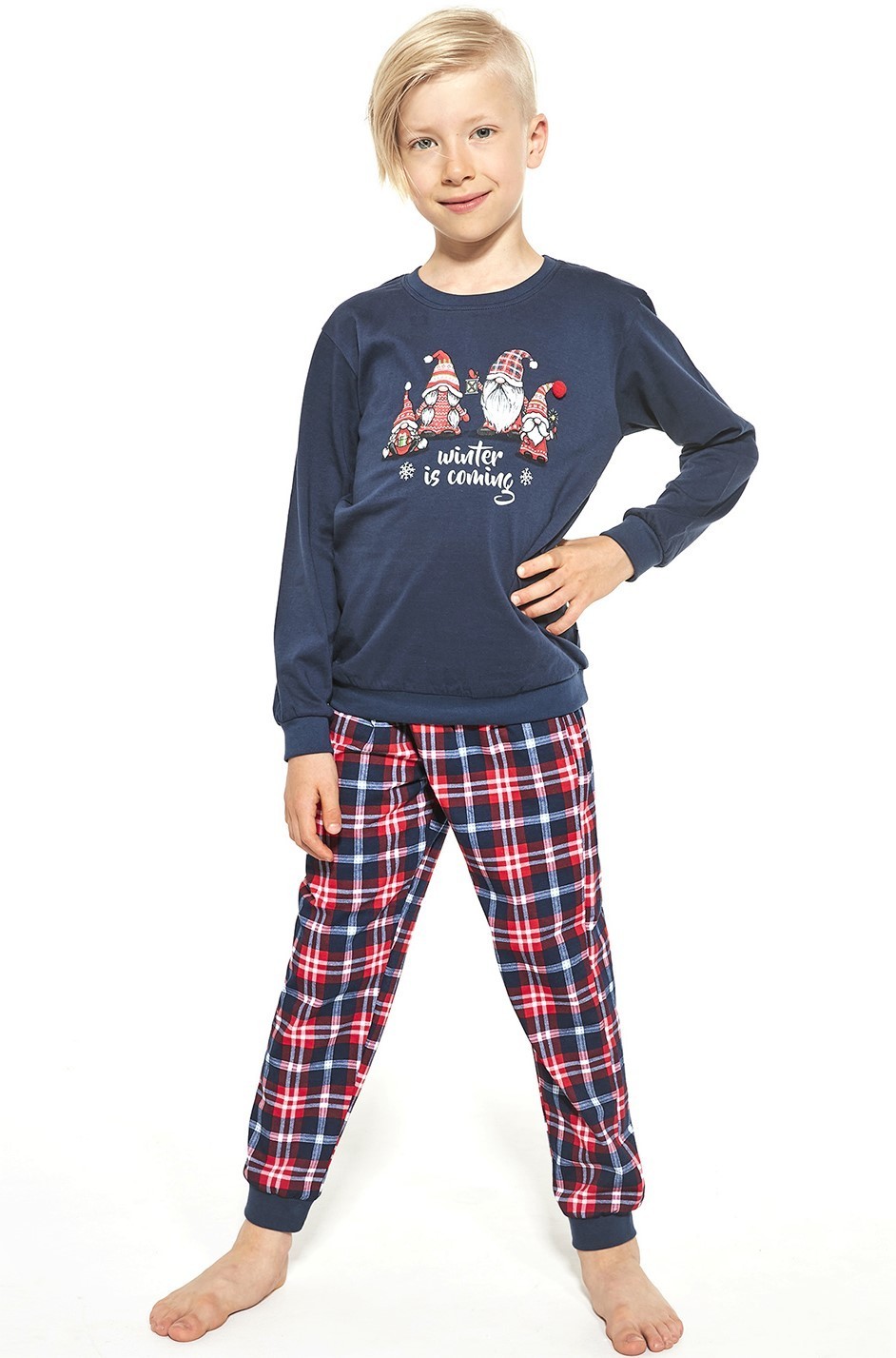 Пижама для мальчика Cornette Family look футболка с длинным рукавом и брюки на манжетах 122-128 см Синий с принтом Gnomes 7593-21-122
Пижама для мальчика Cornette Family look футболка с длинным рукавом и брюки на манжетах 122-128 см Синий с принтом Gnomes 7593-21-122