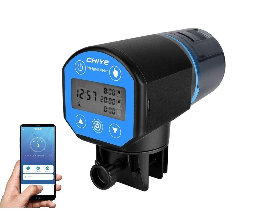 Кормушка для рыб аквариумная автоматическая CHIYE CY-059DW с LCD-монитором, WIFI, Черный
Кормушка для рыб аквариумная автоматическая CHIYE CY-059DW с LCD-монитором, WIFI, Черный