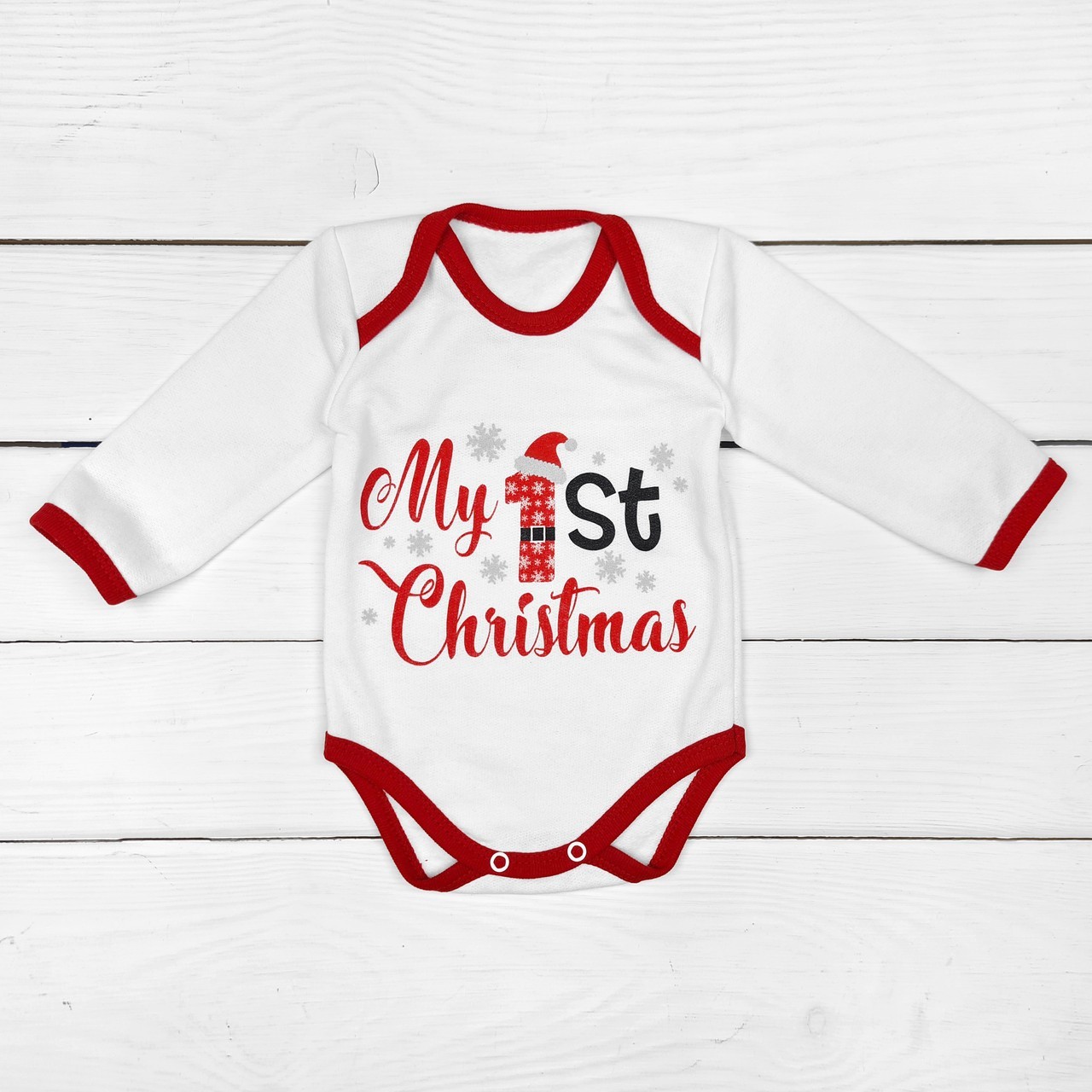Новогодний боди My first Christmas 80 см Бело-красный Футер 100% хлопок на ребенка 9-12 месяцев
Новогодний боди My first Christmas 80 см Бело-красный Футер 100% хлопок на ребенка 9-12 месяцев