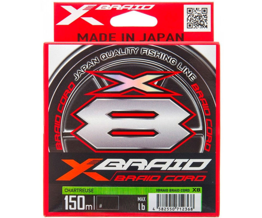 Шнур YGK X-Braid Braid Cord X8, 150m - chartreuse #1.5/0.205mm 30lb/13.7kg
Шнур YGK X-Braid Braid Cord X8, 150m - chartreuse #1.5/0.205mm 30lb/13.7kg