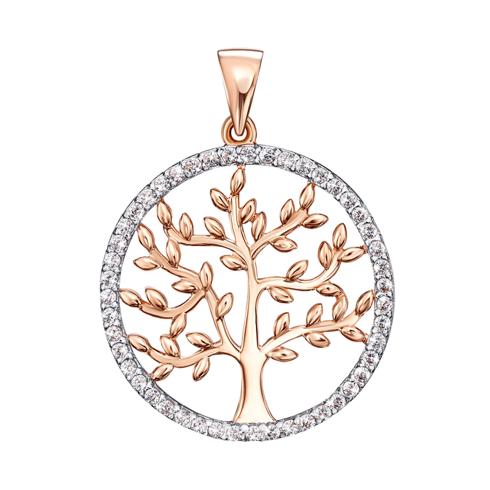 Золотая подвеска Дерево жизни в комбинированном цвете с фианитами 000138180
Золотая подвеска Дерево жизни в комбинированном цвете с фианитами 000138180