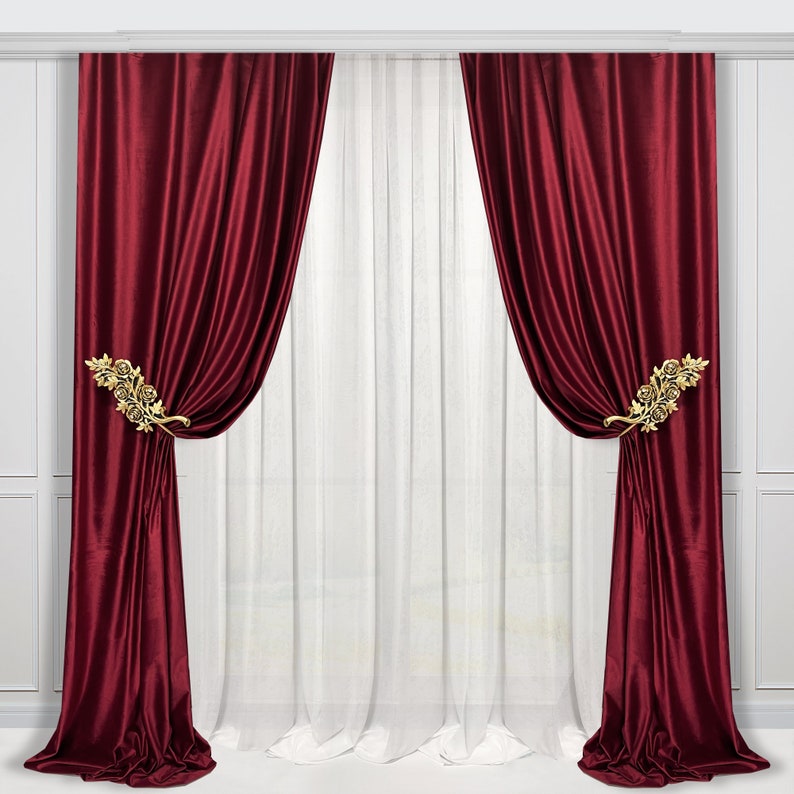 Комплект бархатных штор с настенными держателями Adagio Windows Decor 150х270см (2 шторы) + 2 держателя, бордовые портьеры для зала в классическом стиле
Комплект бархатных штор с настенными держателями Adagio Windows Decor 150х270см (2 шторы) + 2 держателя, бордовые портьеры для зала в классическом стиле