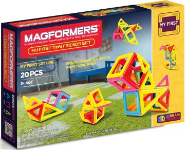 Магнитный конструктор "Мои первые маленькие друзья", 20 элемента - Magformers (20-514715)
Магнитный конструктор "Мои первые маленькие друзья", 20 элемента - Magformers (20-514715)
