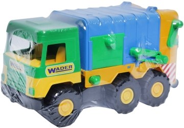 Мусоровоз Middle Truck, желтый с зеленой кабиной и синим баком - Wader (20-145511)
Мусоровоз Middle Truck, желтый с зеленой кабиной и синим баком - Wader (20-145511)