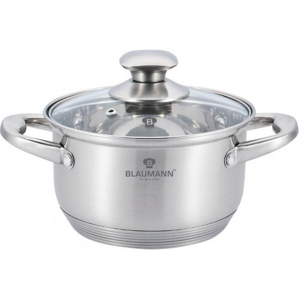 Кастрюля Blaumann Gourmet 6л Ø24х14.5см из нержавеющей стали со стеклянной крышкой
Кастрюля Blaumann Gourmet 6л Ø24х14.5см из нержавеющей стали со стеклянной крышкой