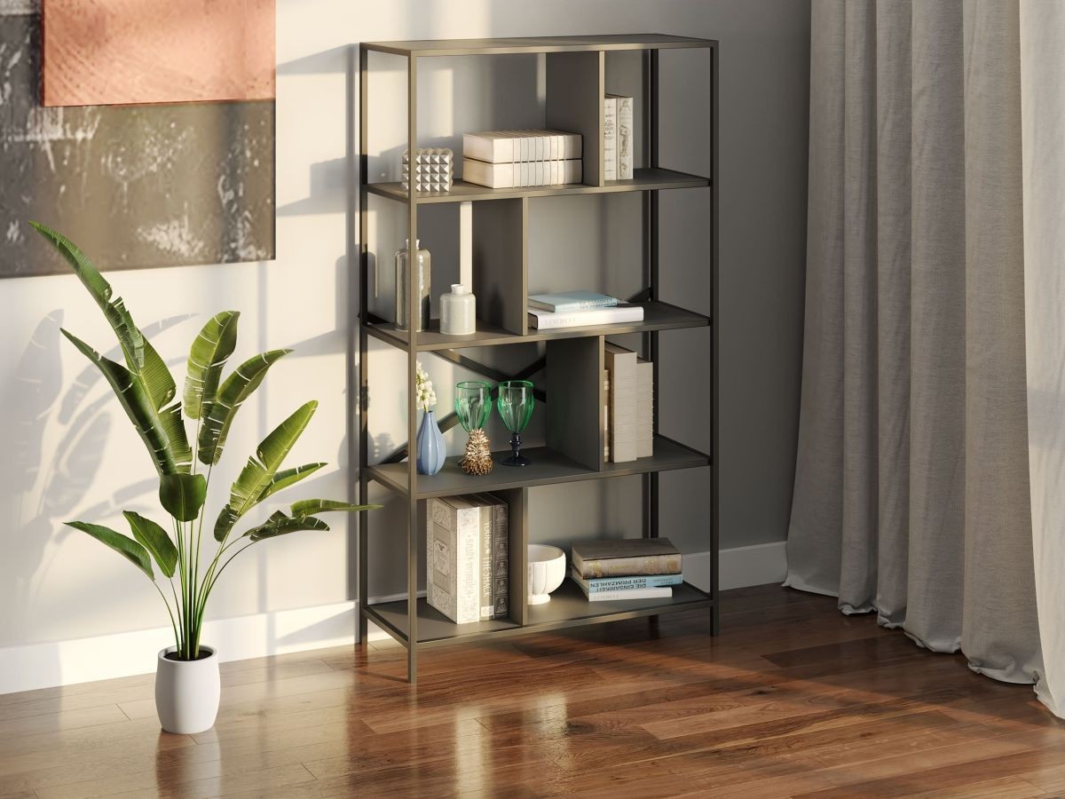 Стеллаж-перегородка с металлическим каркасом в стиле Лофт (Loft) DrevoGoods усиленный, напольный / пристенный для дома и офиса с 5 полками для книг и вещей на 8 ячеек 1505х800х330мм; металл: Черный; дерево: Антрацит
Стеллаж-перегородка с металлическим каркасом в стиле Лофт (Loft) DrevoGoods усиленный, напольный / пристенный для дома и офиса с 5 полками для книг и вещей на 8 ячеек 1505х800х330мм; металл: Черный; дерево: Антрацит