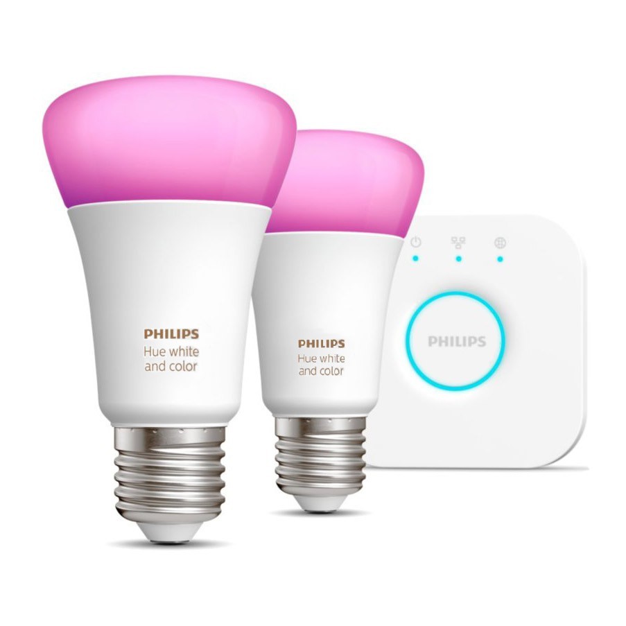 Стартовый комплект Philips Hue White and Color E27 806лм 60Вт 9W 2шт. и Hue Bridge Apple HomeKit, Bluetooth
Стартовый комплект Philips Hue White and Color E27 806лм 60Вт 9W 2шт. и Hue Bridge Apple HomeKit, Bluetooth