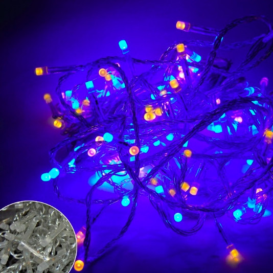 Гирлянда светодиодная, новогодняя "Классическая", 200 LED, 13м, желто-синяя, (прозрачный провод)
Гирлянда светодиодная, новогодняя "Классическая", 200 LED, 13м, желто-синяя, (прозрачный провод)