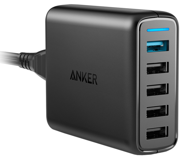 Мережевий зарядний пристрій Anker PowerPort 5 Speed - 51.5W 1xQC3.0 & 4xPIQ Black
Мережевий зарядний пристрій Anker PowerPort 5 Speed - 51.5W 1xQC3.0 & 4xPIQ Black