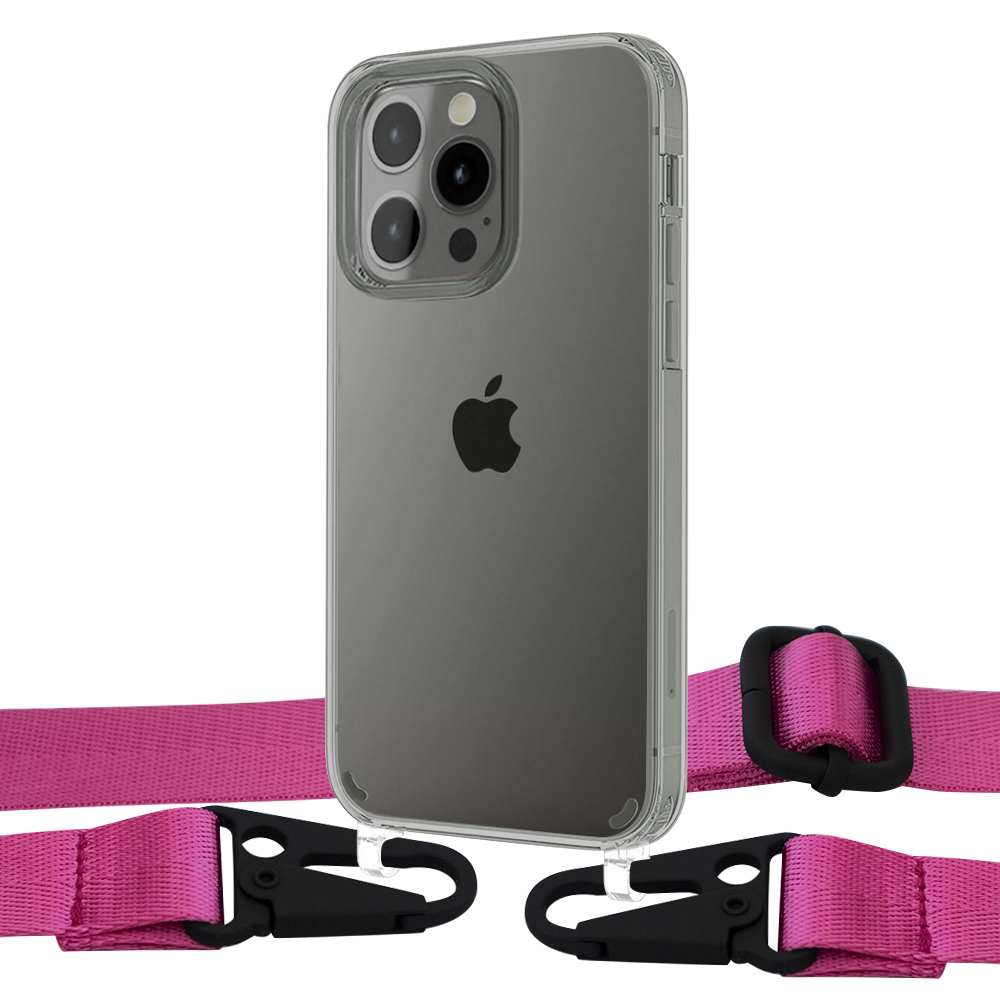 Чехол Upex Crossbody Protection Case для iPhone 13 Pro Max Crystal with Harness Magenta
Чехол Upex Crossbody Protection Case для iPhone 13 Pro Max Crystal with Harness Magenta
