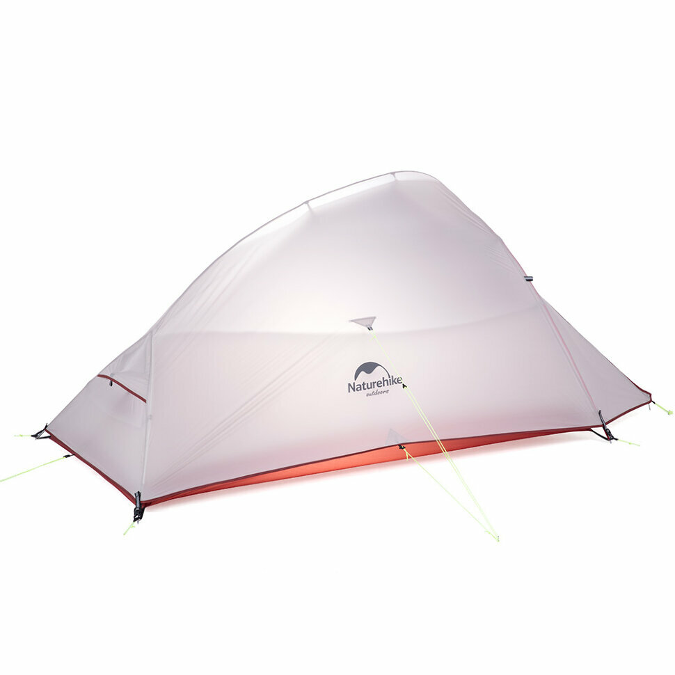 Намет надлегкий двомісний з футпринтом та спідницею Naturehike Сloud Up 2 Updated NH17T001-T, 20D, сіро-червоний
Намет надлегкий двомісний з футпринтом та спідницею Naturehike Сloud Up 2 Updated NH17T001-T, 20D, сіро-червоний