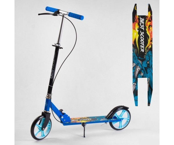 Детский двухколесный самокат "Best Scooter" с ручным тормозом, Синий длина 52см, ширина деки 10см
Детский двухколесный самокат "Best Scooter" с ручным тормозом, Синий длина 52см, ширина деки 10см