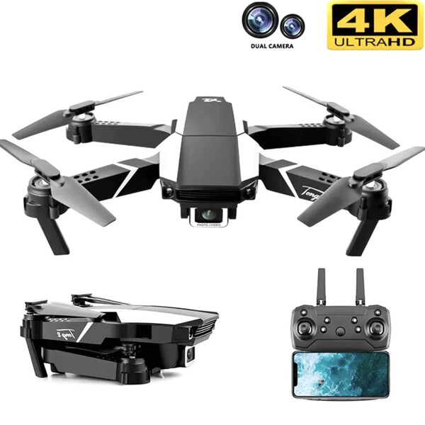 Квадрокоптер S-62 мини-дрон с двойной Wi-Fi камерой 4K и HD складной с гироскопом Черный (4191580)
Квадрокоптер S-62 мини-дрон с двойной Wi-Fi камерой 4K и HD складной с гироскопом Черный (4191580)