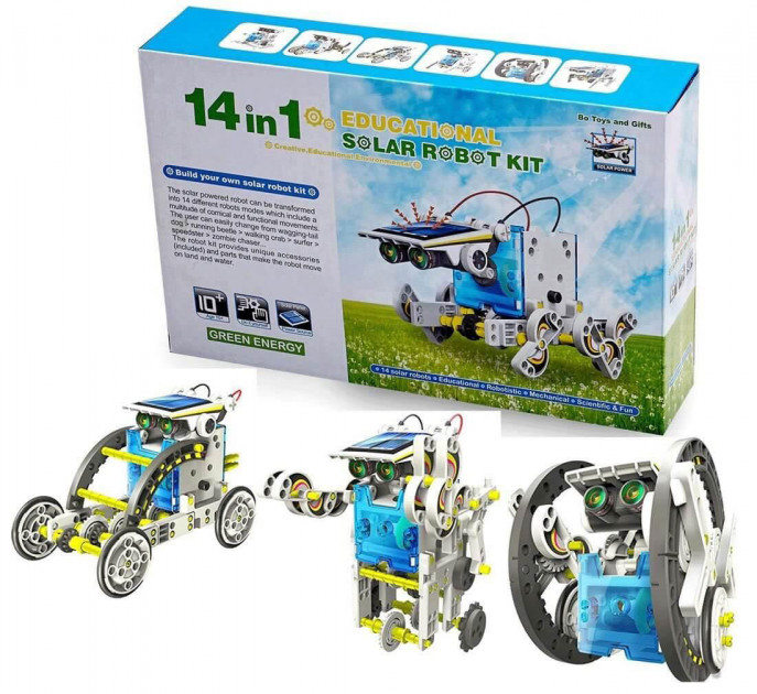 Конструктор робот трансформер Solar Robot kit 14 моделей на солнечной энергии Pro (dm660)
Конструктор робот трансформер Solar Robot kit 14 моделей на солнечной энергии Pro (dm660)