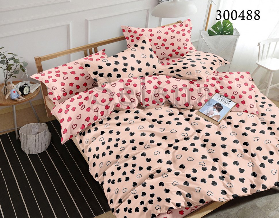 Постельное белье сатин Selena Мелкие сердечки 300488 Семейный
Постельное белье сатин Selena Мелкие сердечки 300488 Семейный