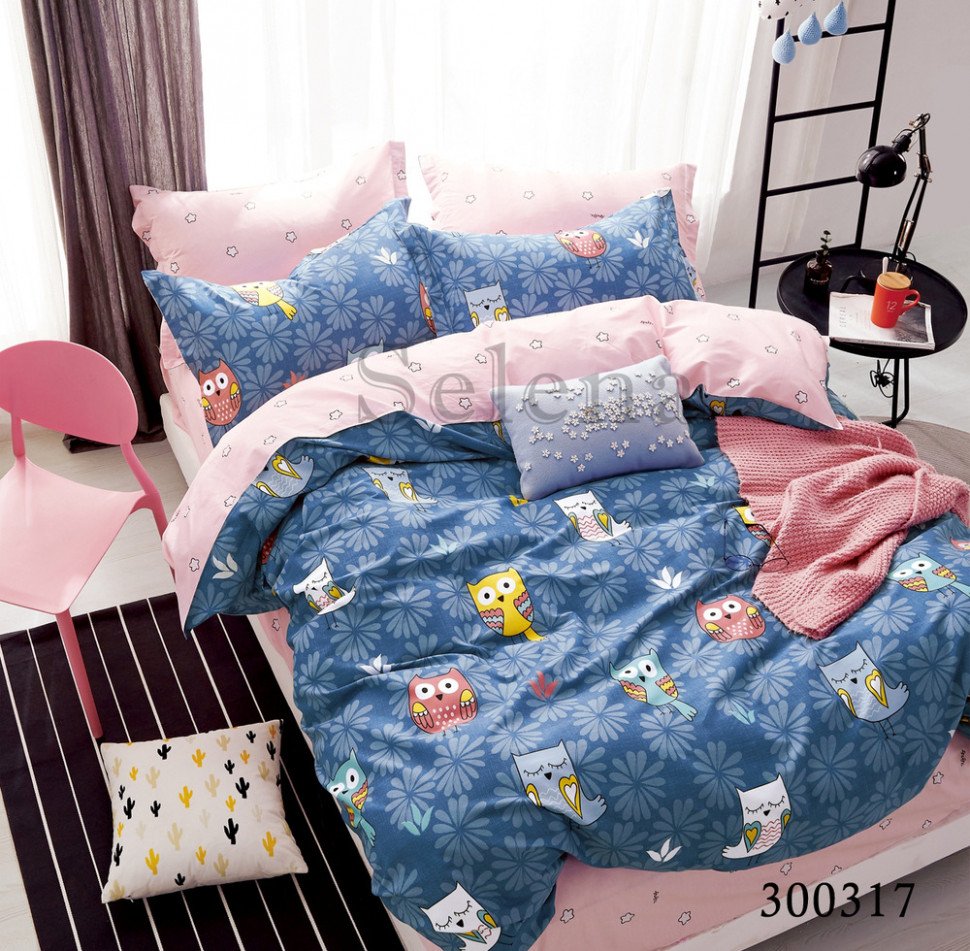 Постельное белье из сатина Selena Совята 300317 Полуторный
Постельное белье из сатина Selena Совята 300317 Полуторный