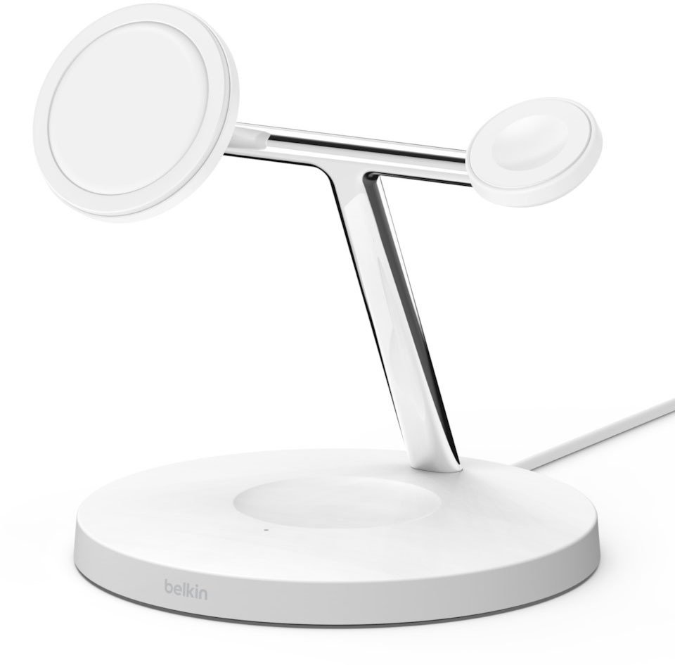 Беспроводное зарядное устройство Belkin MagSafe iPhone 12 3-in-1 Wireless Charger, white
Беспроводное зарядное устройство Belkin MagSafe iPhone 12 3-in-1 Wireless Charger, white
