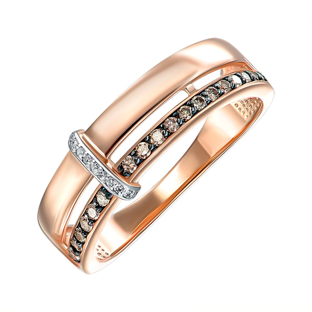 Кольцо из красного золота с белыми и коньячными бриллиантами 000150237 17.5 размера
Кольцо из красного золота с белыми и коньячными бриллиантами 000150237 17.5 размера