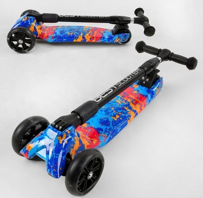 Детский Самокат трехколесный Best Scooter MAXI (6) Краски , складной алюминиевый руль, 3 колеса PU со светом, переднее 130х35 мм, заднее 80х45 мм
Детский Самокат трехколесный Best Scooter MAXI (6) Краски , складной алюминиевый руль, 3 колеса PU со светом, переднее 130х35 мм, заднее 80х45 мм
