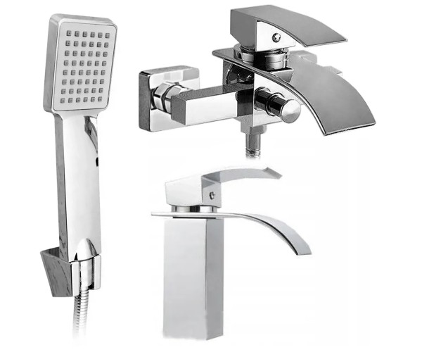 Смеситель для ванны Rea FALCON Хром REA-B0222 + BAT-00146 
Смеситель для ванны Rea FALCON Хром REA-B0222 + BAT-00146