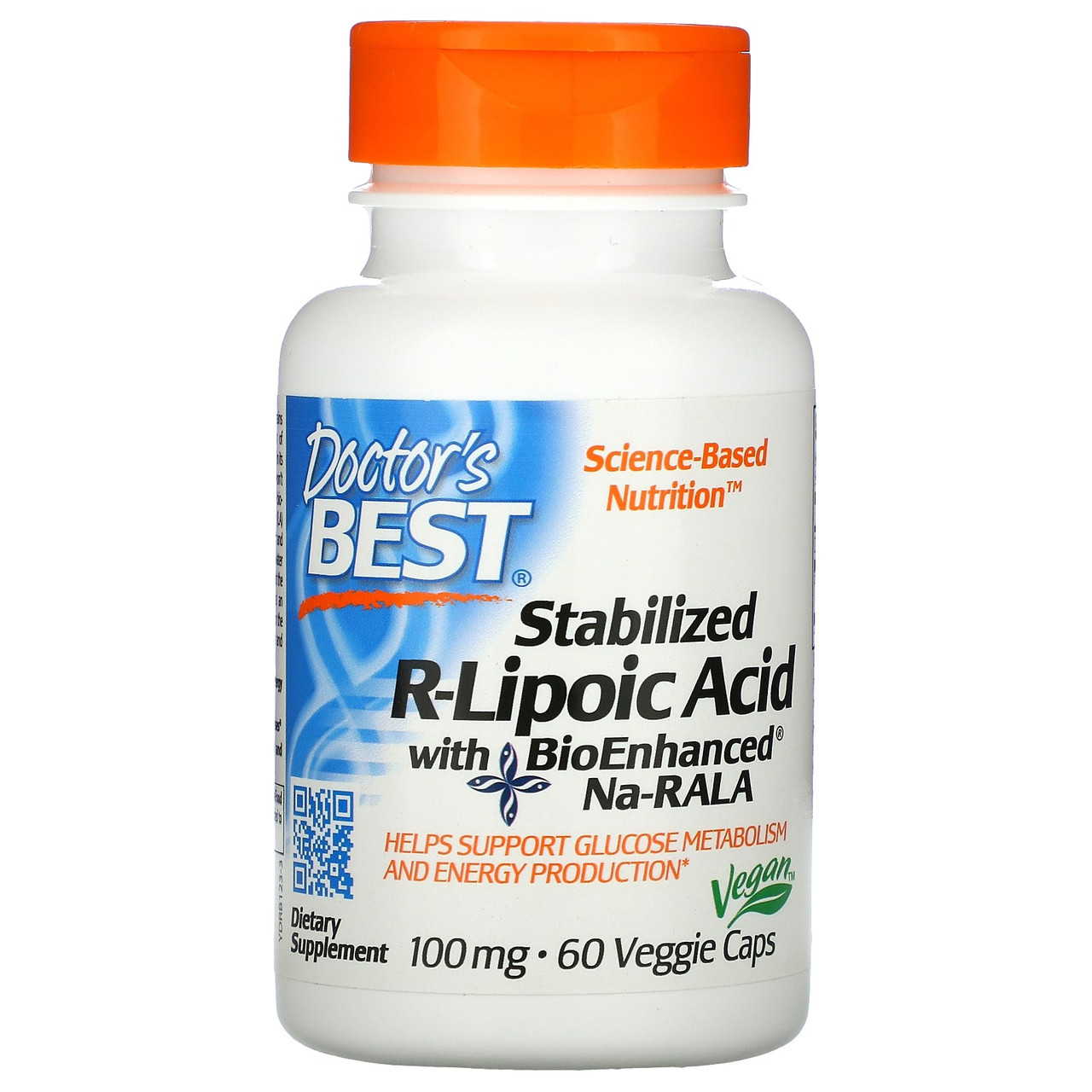 Стабилизированная R-липоевая кислота Doctor's Best R-Lipoic-Acid 100 мг 60 растительных капсул
Стабилизированная R-липоевая кислота Doctor's Best R-Lipoic-Acid 100 мг 60 растительных капсул