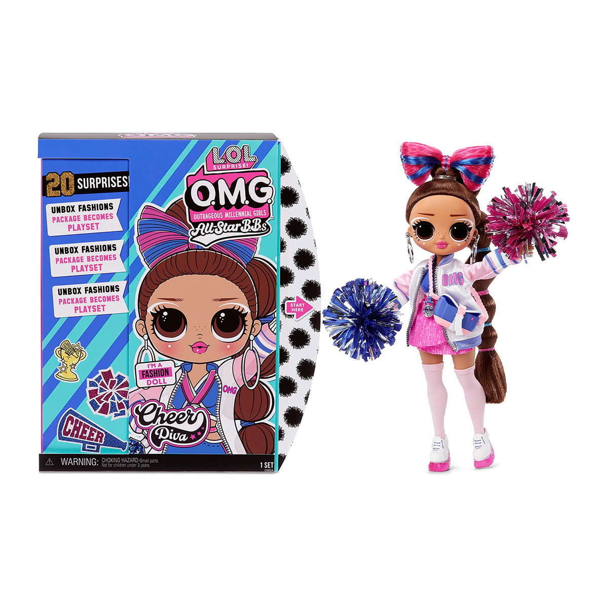 Игровой набор с куклой L.O.L. Surprise! серии "o.m.g. sports doll" –Леди-Чирлидер (с аксессуарами)
Игровой набор с куклой L.O.L. Surprise! серии "o.m.g. sports doll" –Леди-Чирлидер (с аксессуарами)