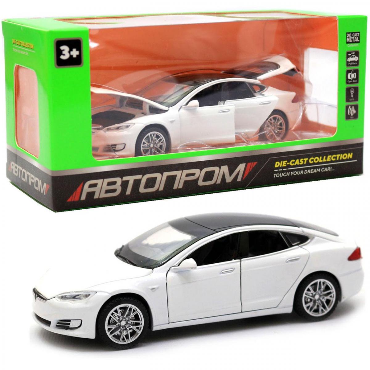 Инерционная машинка Tesla Model S Автопром, Модель с инерционным приводом (открываются двери, капот, светятся фары + звук зажигания), 1:32, 15.5х6х4.5 см, белая
Инерционная машинка Tesla Model S Автопром, Модель с инерционным приводом (открываются двери, капот, светятся фары + звук зажигания), 1:32, 15.5х6х4.5 см, белая