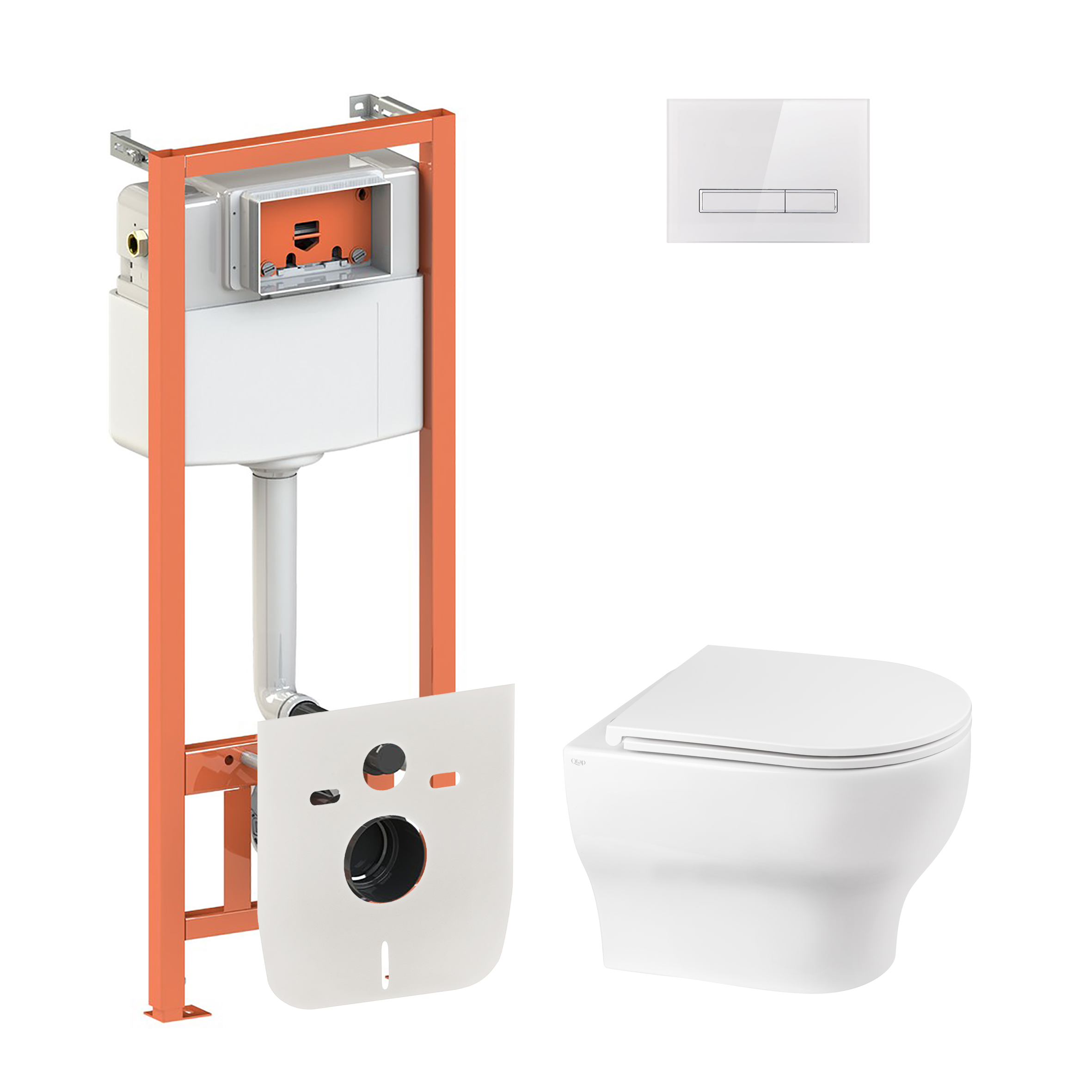 Набор Qtap инсталляция 4 в 1 с панелью смыва Nest (QT0133M425 + QT0111V1105GW) + унитаз с сиденьем Aries QT0333063ERW
Набор Qtap инсталляция 4 в 1 с панелью смыва Nest (QT0133M425 + QT0111V1105GW) + унитаз с сиденьем Aries QT0333063ERW