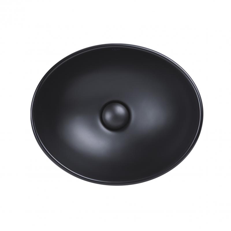 Раковина подвесная моноблок Qtap Dove MATT BLACK QT063078MBMB