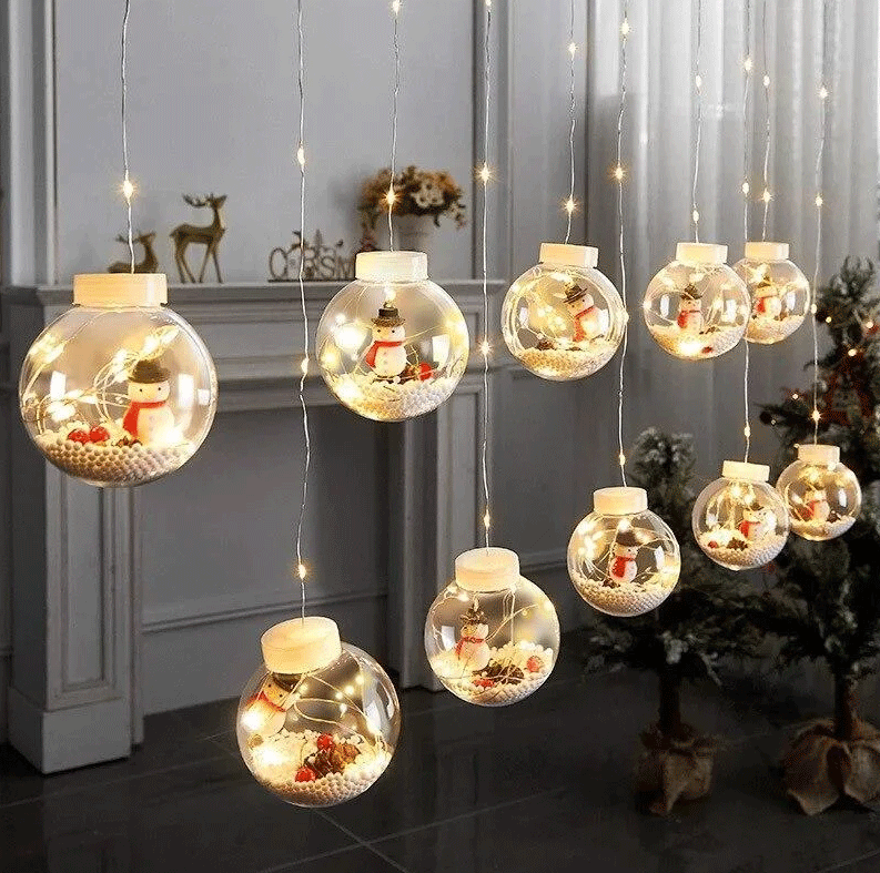 Новогодняя гирлянда LED Light штора шарики с игрушкой Дед Мороз размер 3 м 10 шаров белый (4079)
Новогодняя гирлянда LED Light штора шарики с игрушкой Дед Мороз размер 3 м 10 шаров белый (4079)