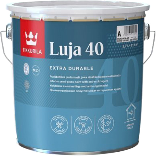 Краска акрилатная с противоплесневым компонентом Tikkurila Luja 40 9 л Белая (6408070013304)
Краска акрилатная с противоплесневым компонентом Tikkurila Luja 40 9 л Белая (6408070013304)