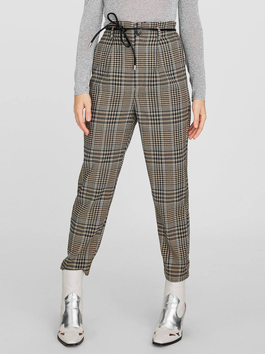 Брюки Stradivarius XAZ230743VUWL  Бежевые с черным и белым, Брюки Stradivarius XAZ230743VUWL XS Бежевые с черным и белым 
Брюки Stradivarius XAZ230743VUWL  Бежевые с черным и белым, Брюки Stradivarius XAZ230743VUWL XS Бежевые с черным и белым