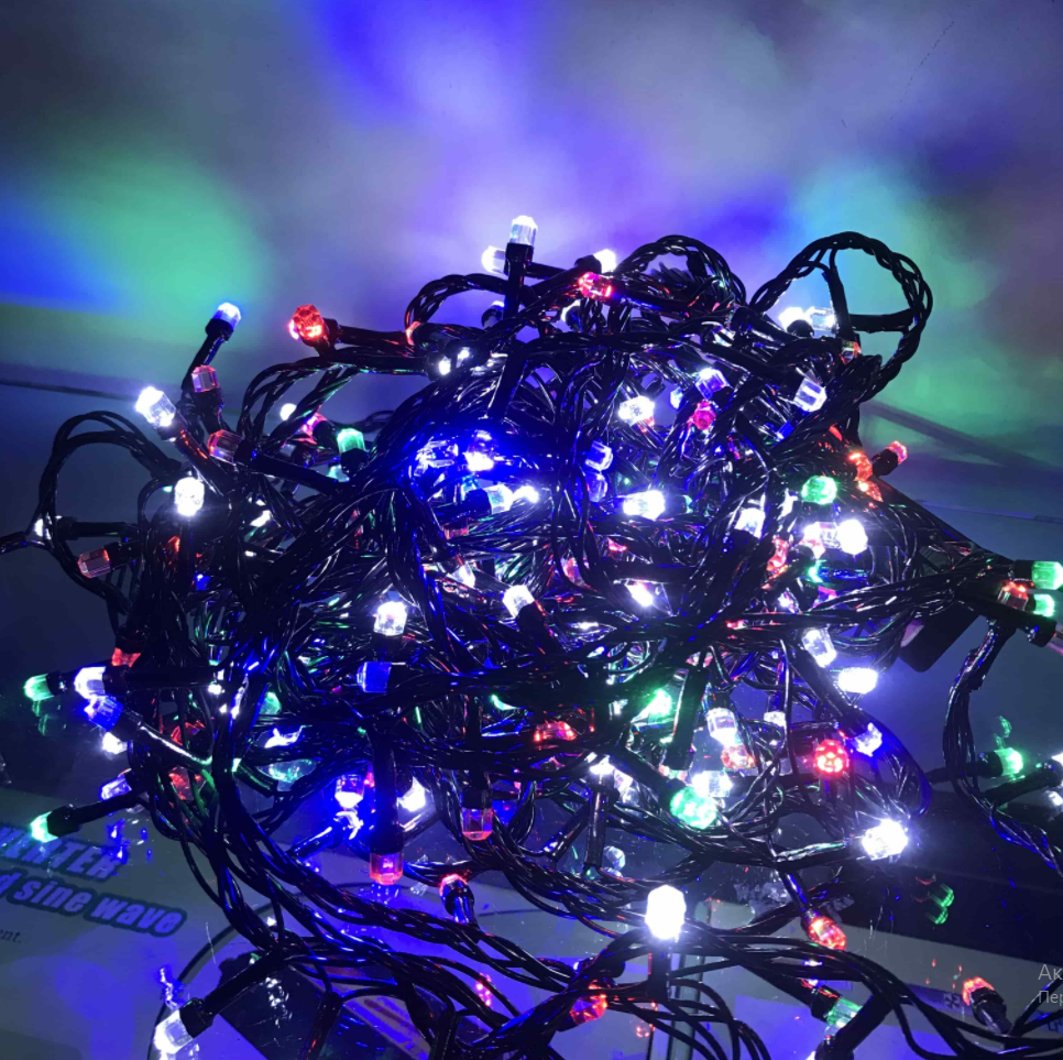Светдиодная гирлянда уличная нить (String-light) 20 метров 200 led Мульти (Черный провод)
Светдиодная гирлянда уличная нить (String-light) 20 метров 200 led Мульти (Черный провод)