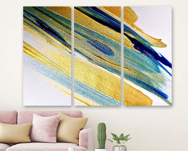 Модульная картина на холсте из трех частей Полоски краски, абстракция 78x48 см
Модульная картина на холсте из трех частей Полоски краски, абстракция 78x48 см