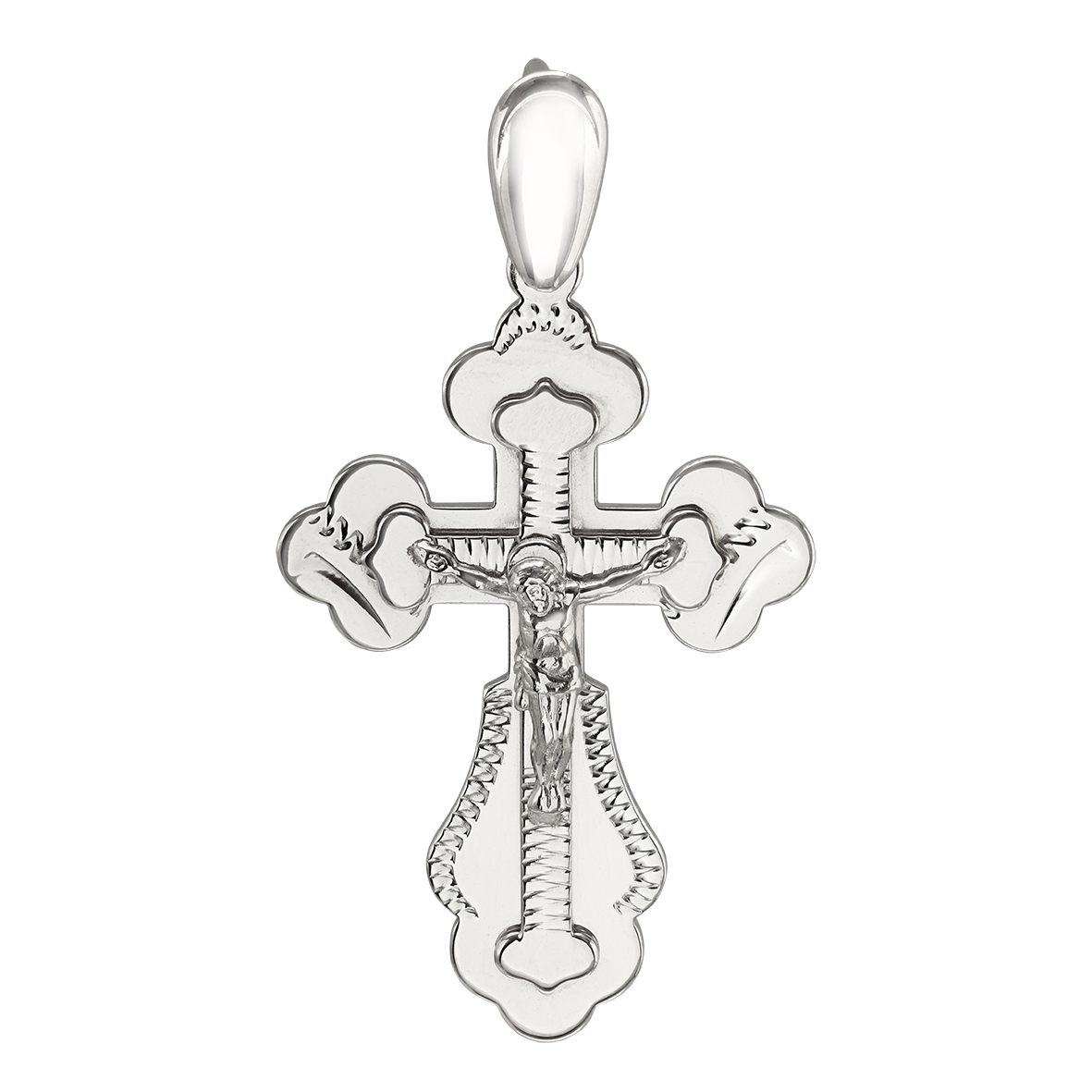 Нательный крестик из родированного серебра с алмазной гранью Tango Jewellery Company 210027С
Нательный крестик из родированного серебра с алмазной гранью Tango Jewellery Company 210027С