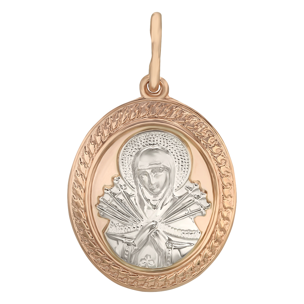 Ладанка в красном и белом золоте "Семистрельная икона Божией Матери" Tango Jewellery Company 120865
Ладанка в красном и белом золоте "Семистрельная икона Божией Матери" Tango Jewellery Company 120865
