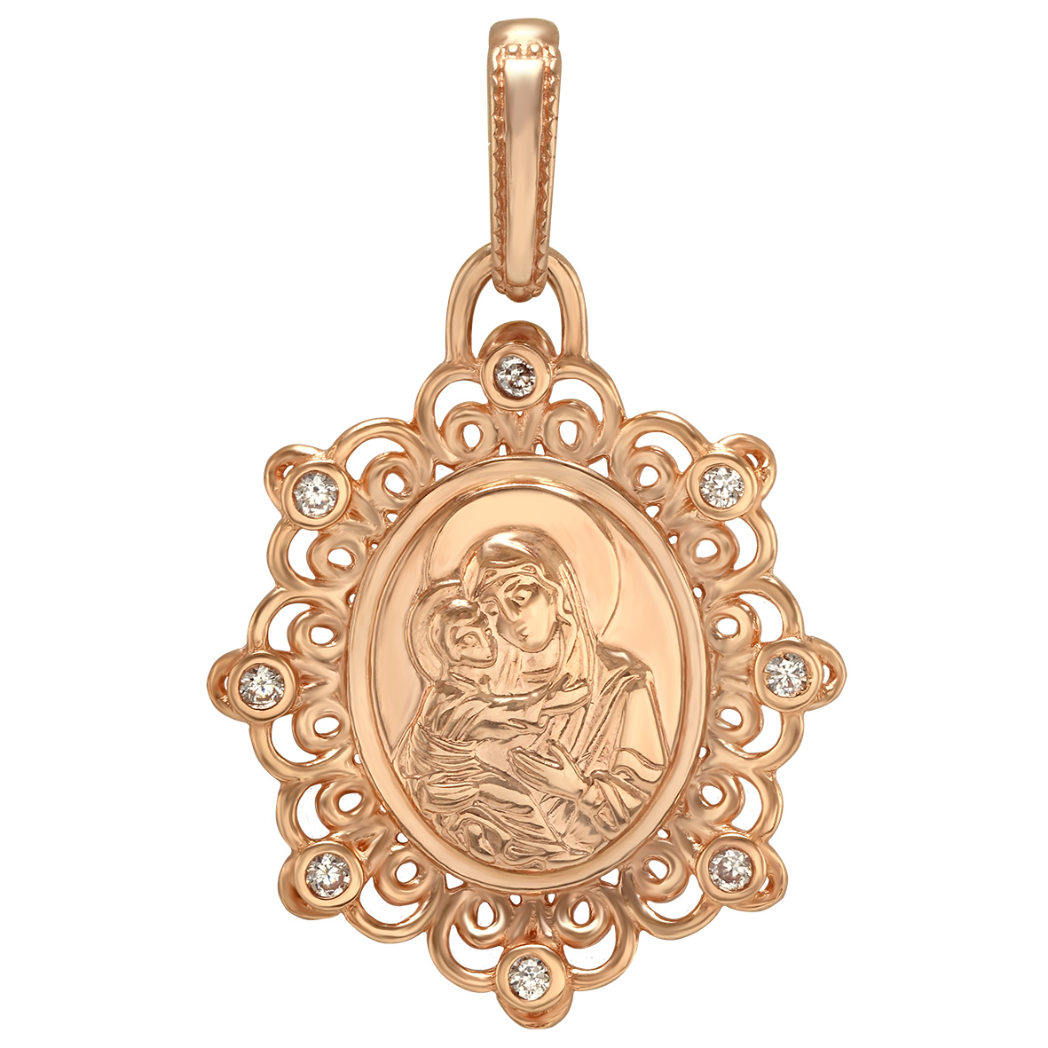 Золотая ладанка "Владимирская икона Божией Матери", с фианитами Tango Jewellery Company 160360
Золотая ладанка "Владимирская икона Божией Матери", с фианитами Tango Jewellery Company 160360