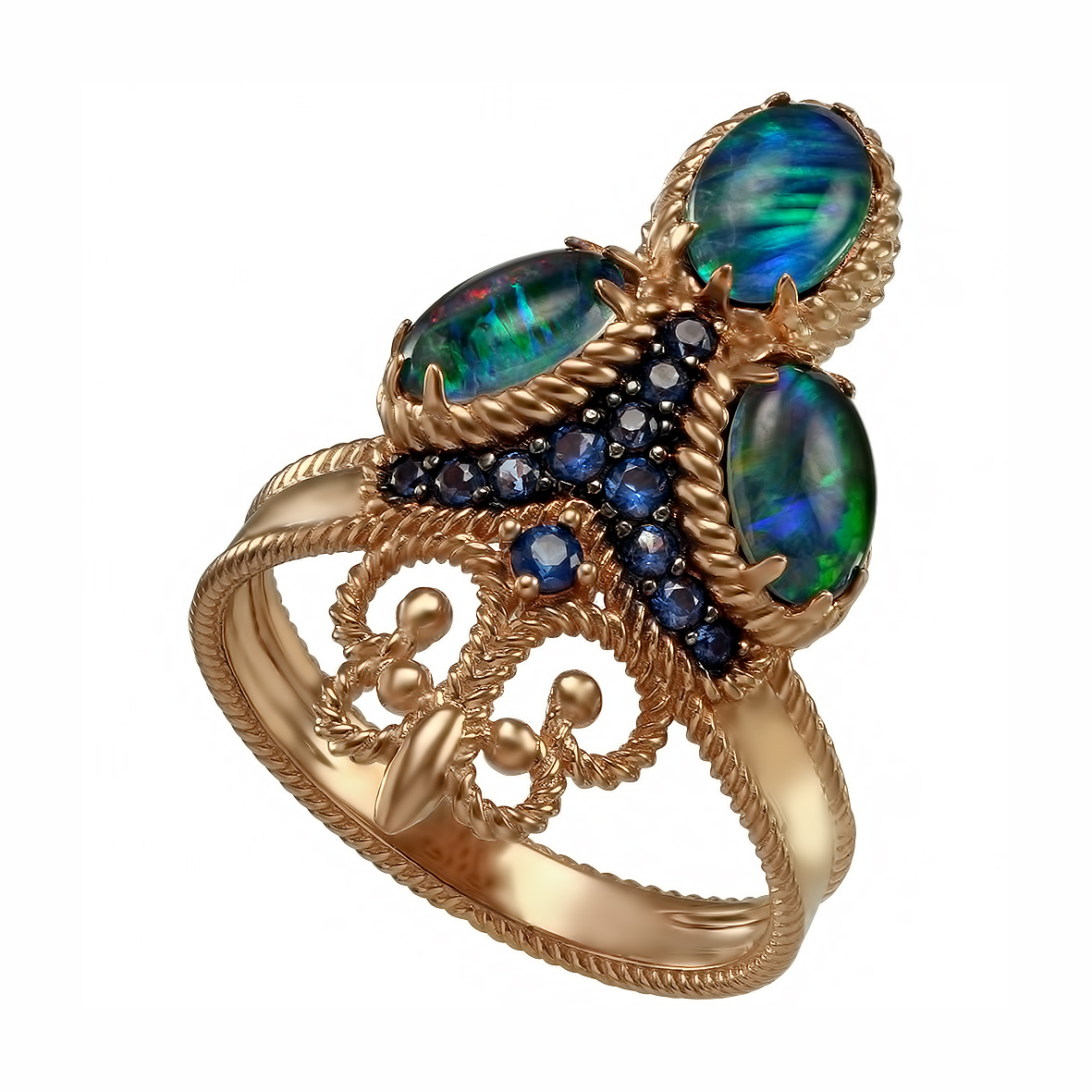 Золотое кольцо с опалами и нанокристаллами Tango Jewellery Company 3723740 размер 17.5
Золотое кольцо с опалами и нанокристаллами Tango Jewellery Company 3723740 размер 17.5