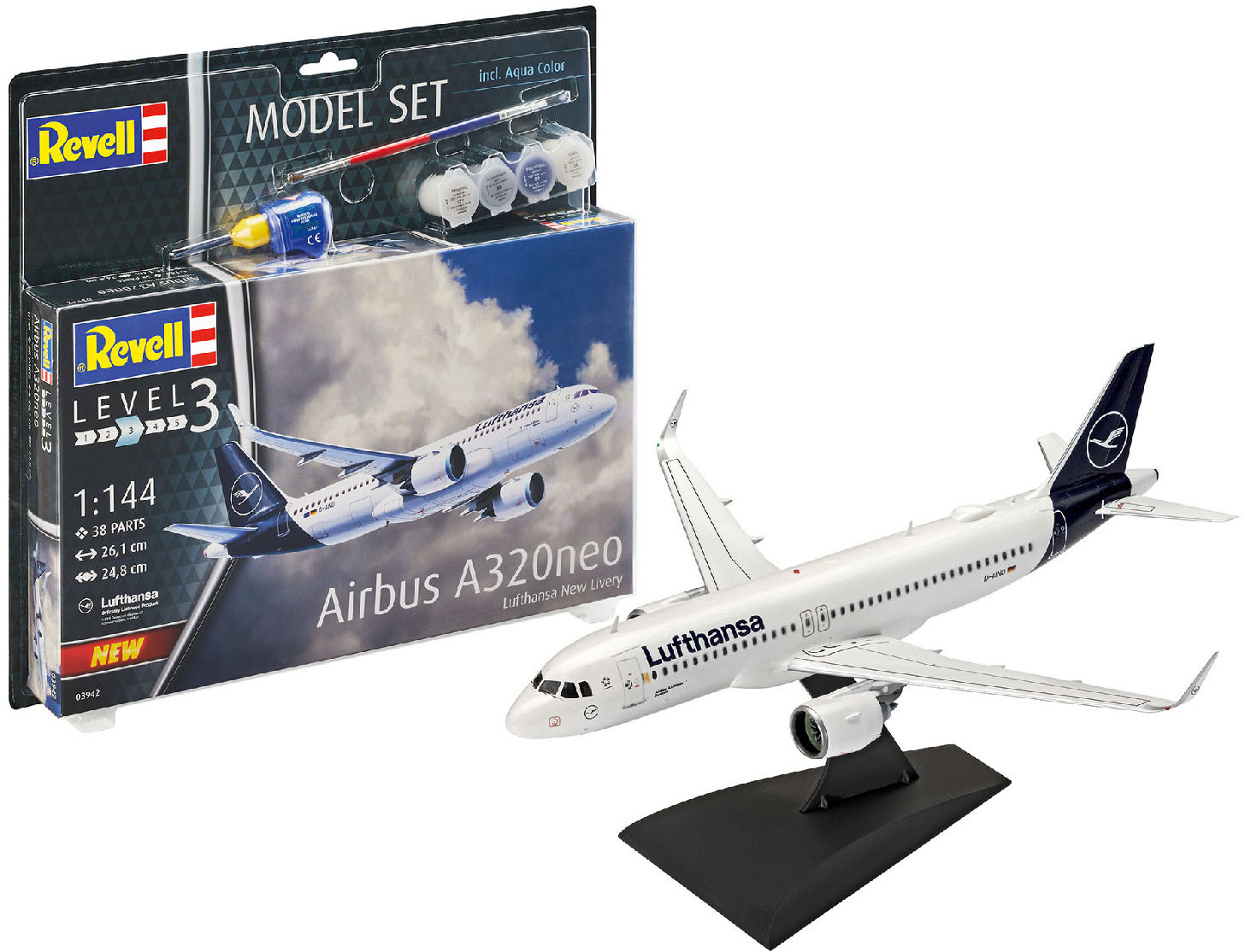 Сборная модель-копия Revell набор Самолет Аэробус A321 Neo уровень 3 масштаб 1:144 (RVL-63942)
Сборная модель-копия Revell набор Самолет Аэробус A321 Neo уровень 3 масштаб 1:144 (RVL-63942)