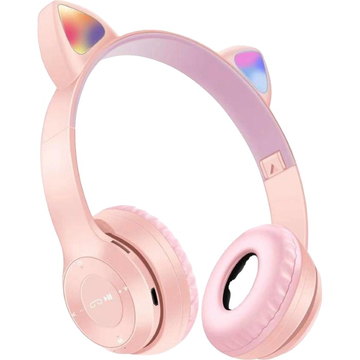 Беспроводные наушники с кошачьими ушками Cat Ear P47M Led - Bluetooth наушники с микрофоном Розовые
Беспроводные наушники с кошачьими ушками Cat Ear P47M Led - Bluetooth наушники с микрофоном Розовые
