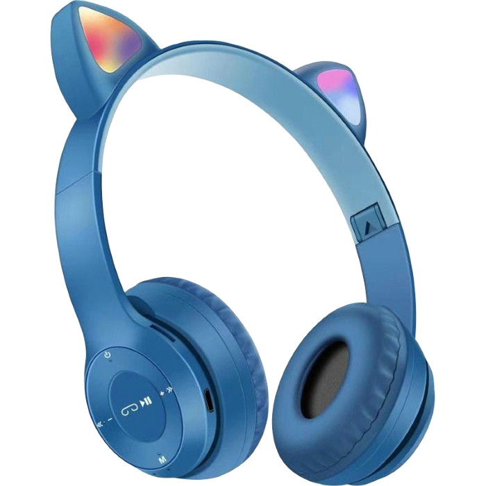 Беспроводные наушники с кошачьими ушками Cat Ear P47M Led - Bluetooth наушники с микрофоном Синие
Беспроводные наушники с кошачьими ушками Cat Ear P47M Led - Bluetooth наушники с микрофоном Синие