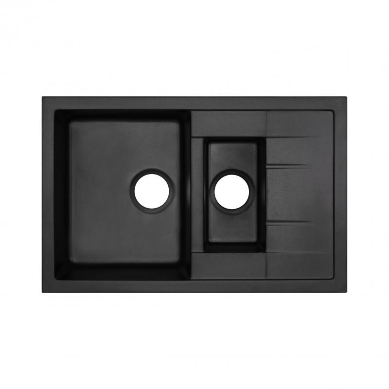 Кухонная мойка с дополнительной чашей Qtap CS 7648 Black (QT7648BLA404) SD00044377
Кухонная мойка с дополнительной чашей Qtap CS 7648 Black (QT7648BLA404) SD00044377