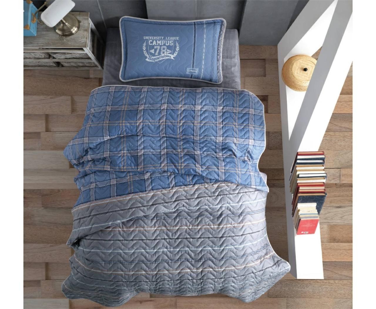 Покрывало подростковое стеганное хлопковое с наволочкой Aran Clasy 180x240 Campus V2
Покрывало подростковое стеганное хлопковое с наволочкой Aran Clasy 180x240 Campus V2
